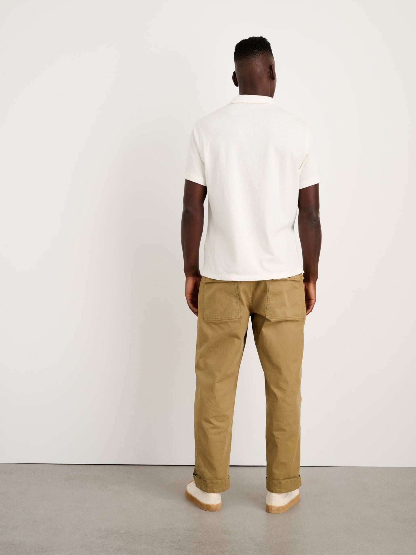 Alex Mill Vintage Wash Polo Off White