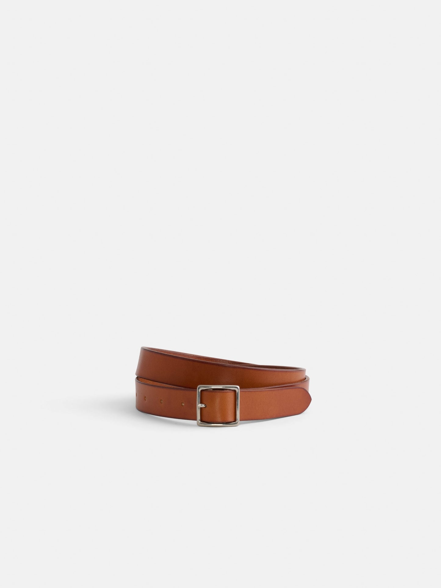 Alex Mill Maximum Henry Albert Slim Square Belt Brown