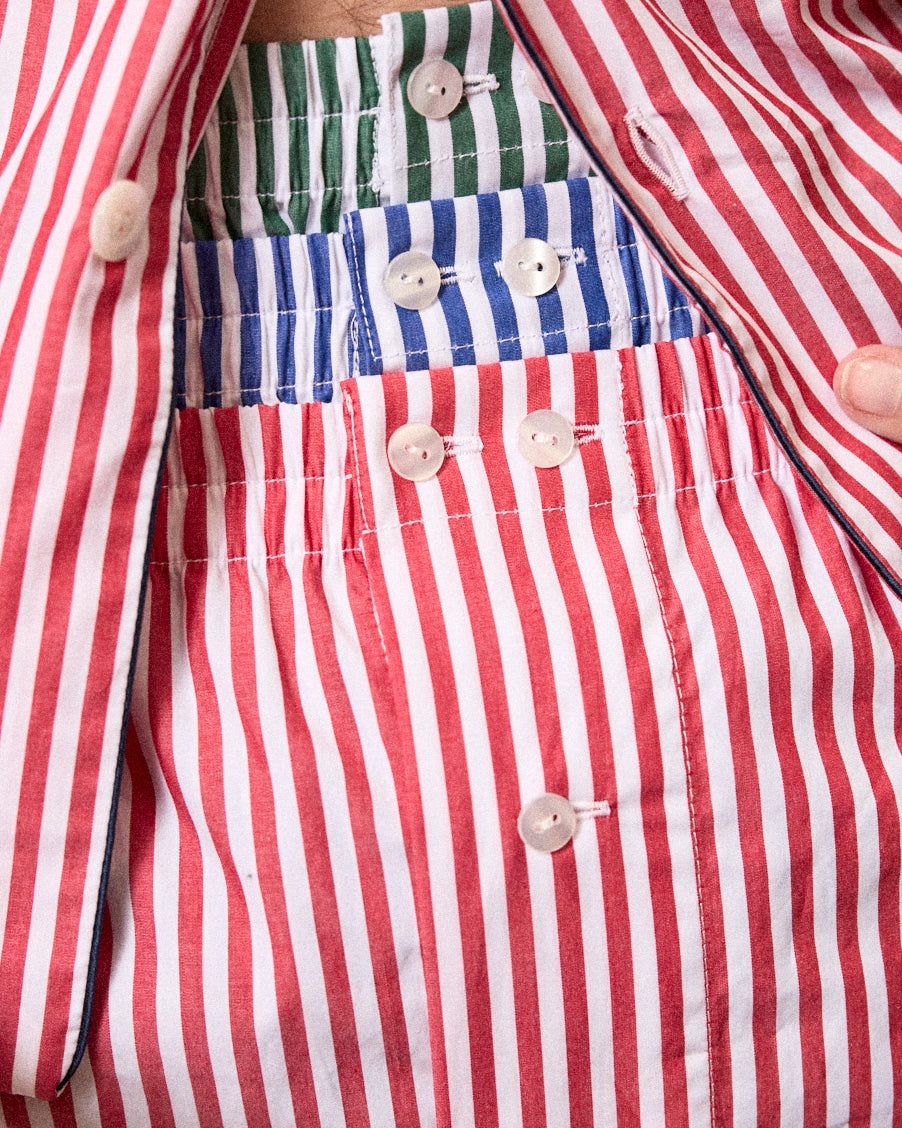 Alex Mill Schostal x Alex Mill Boxer Shorts Navy Stripe