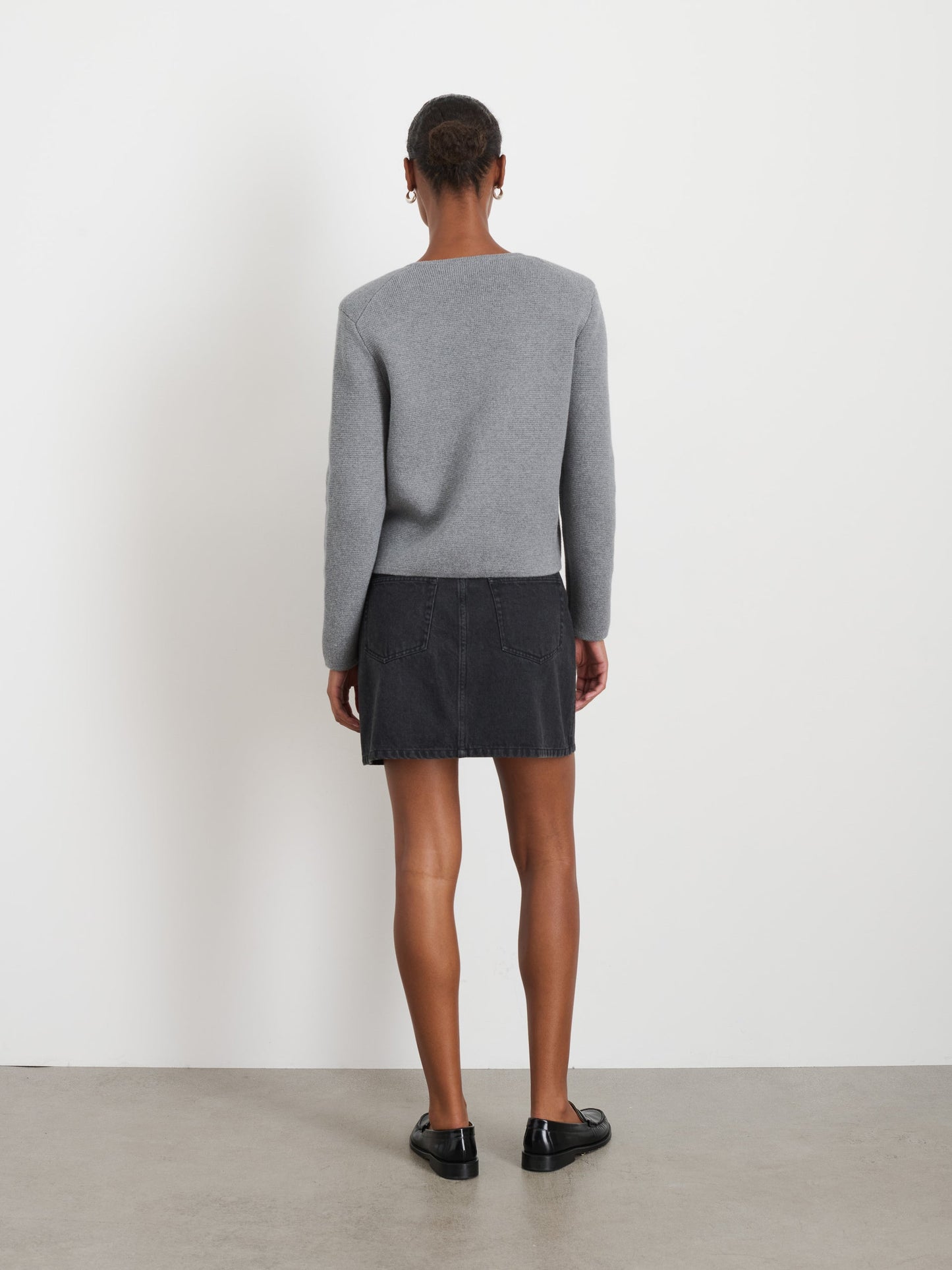 Alex Mill Paris Sweater Jacket Grey Shadow