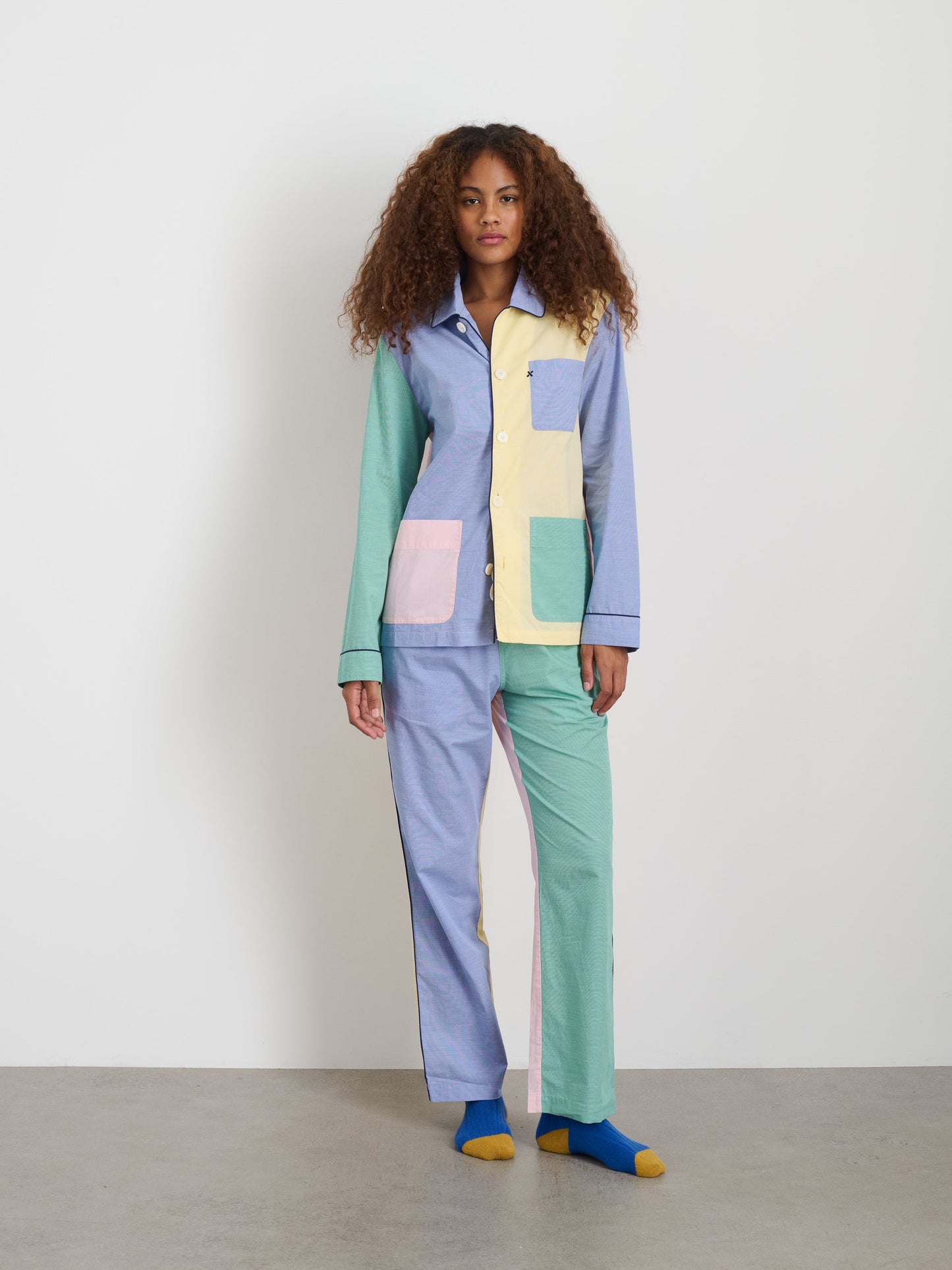 Alex Mill P'Jimmies Sleep Shirt in Colorblock