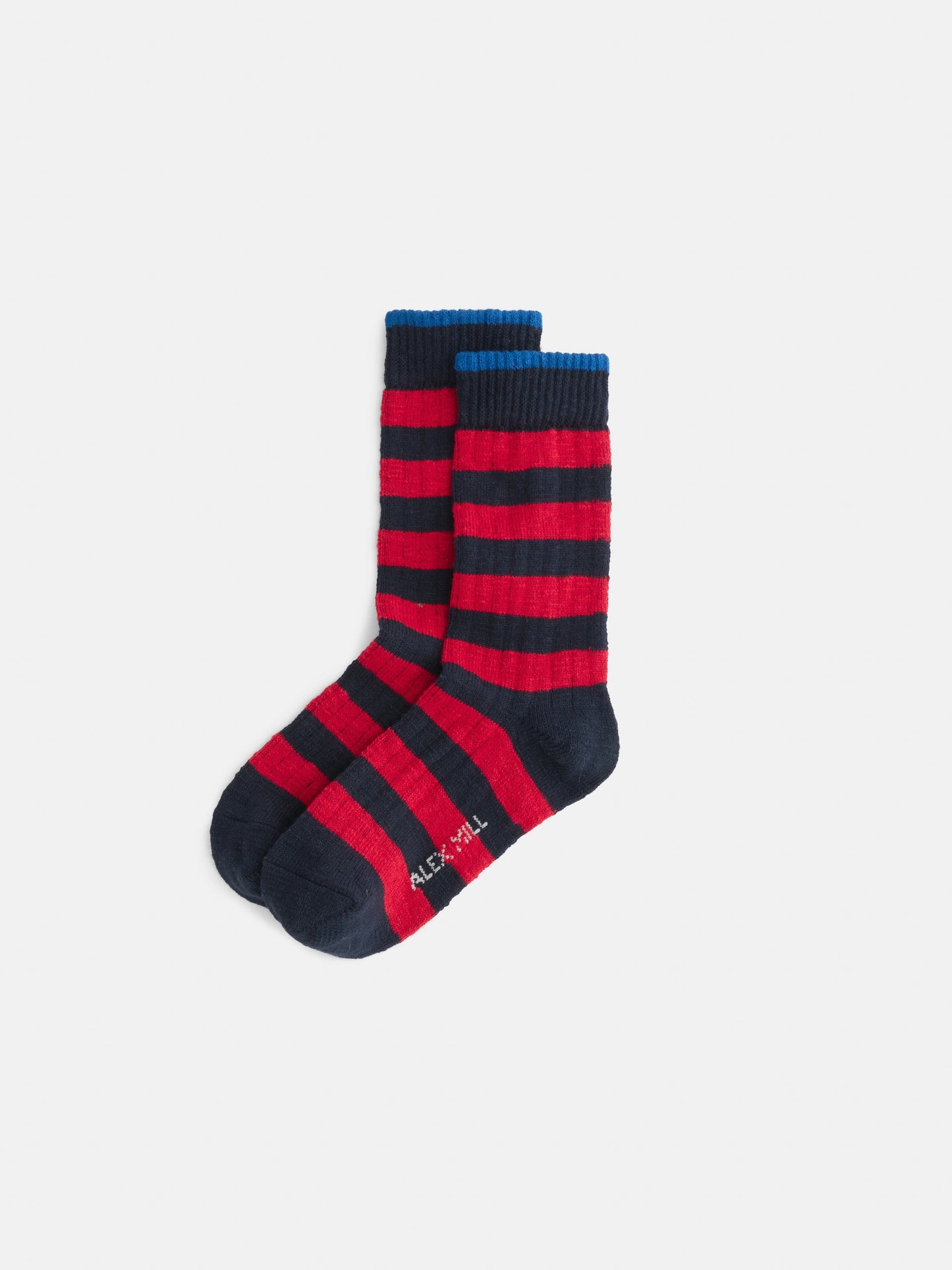 Alex Mill Alex Mill Cotton Stripe Socks Red/Navy