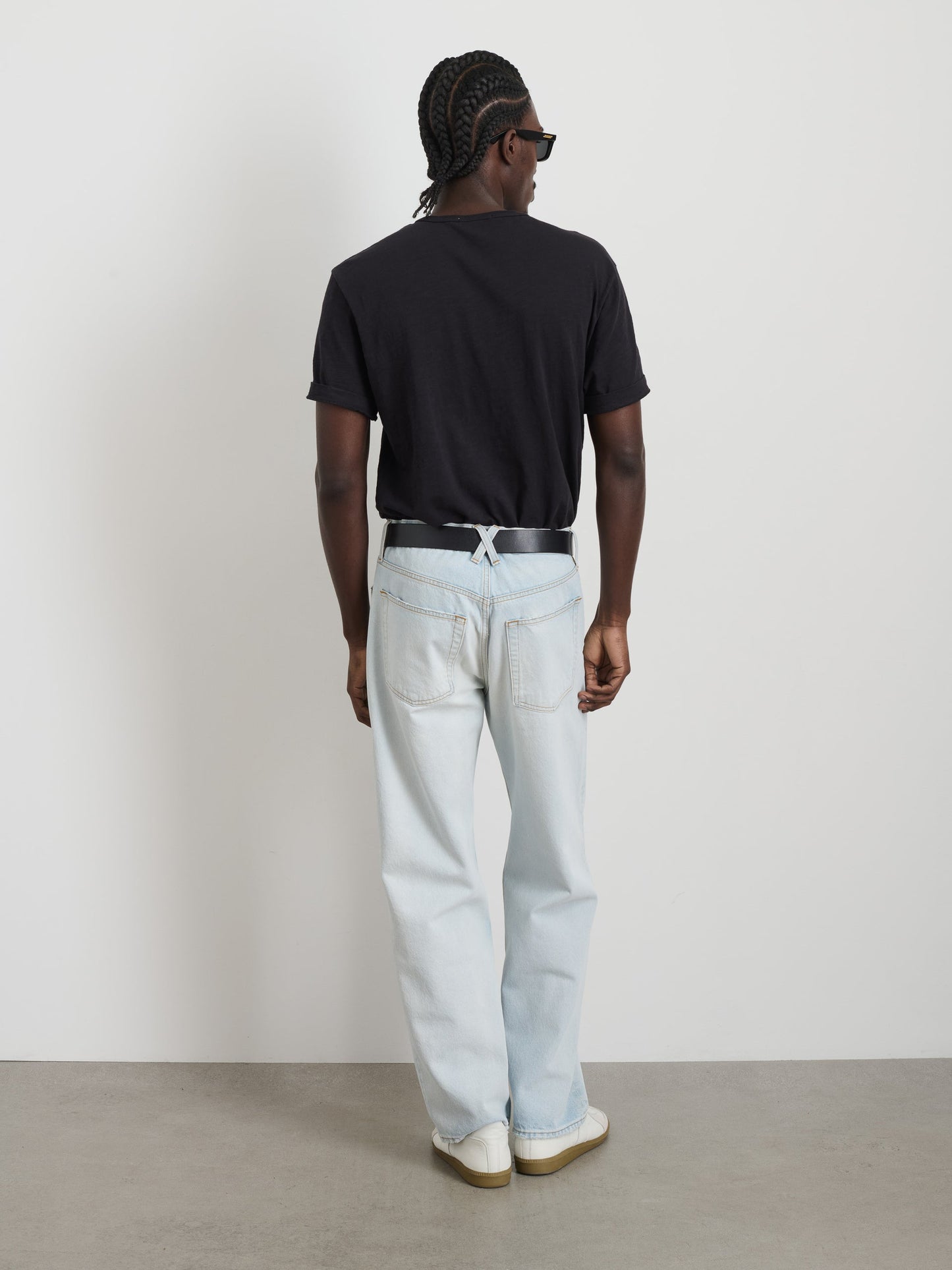 Alex Mill The Standard T-Shirt In Slub Cotton Black