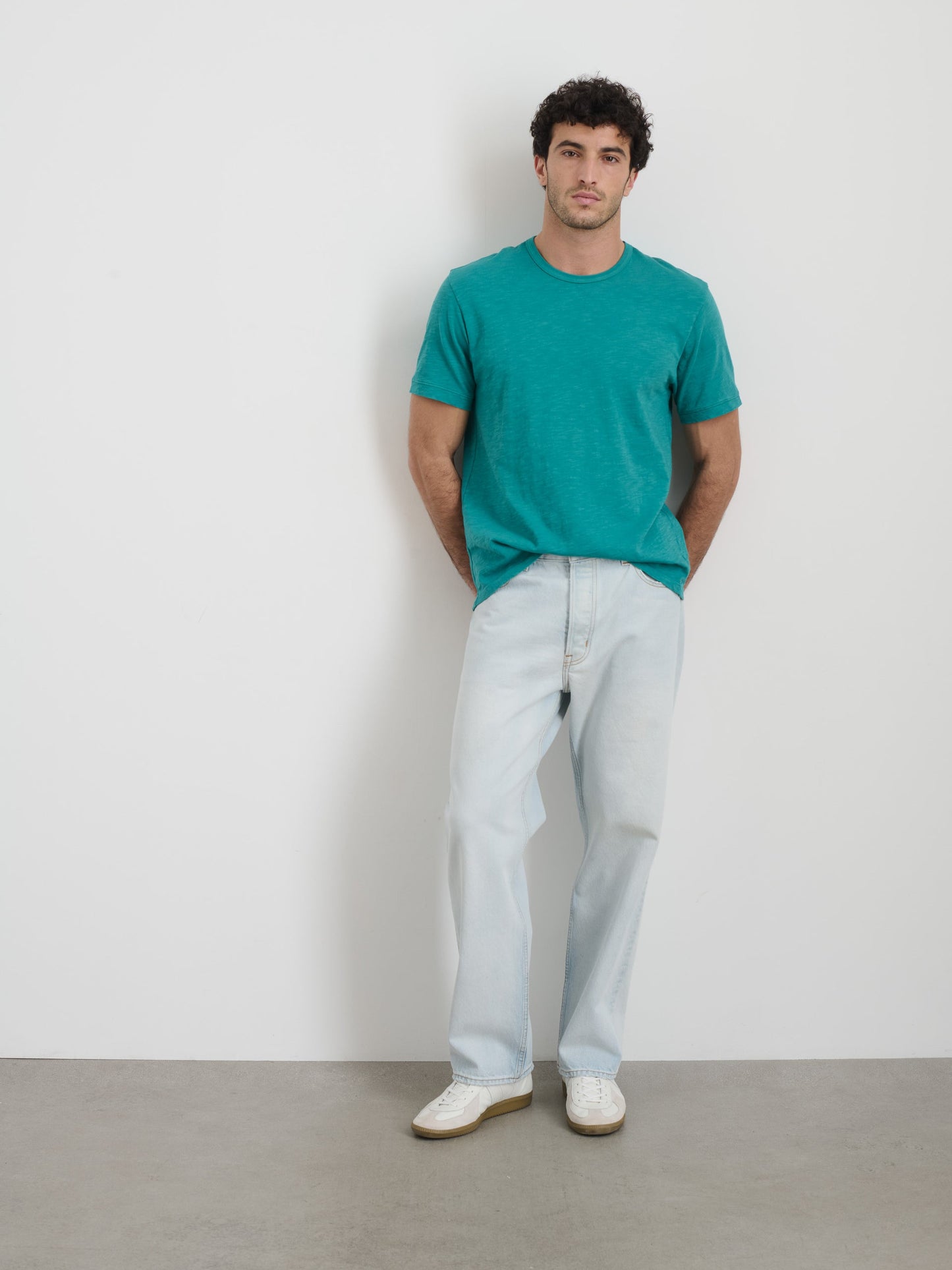 Alex Mill The Standard T-Shirt In Slub Cotton Jadeite