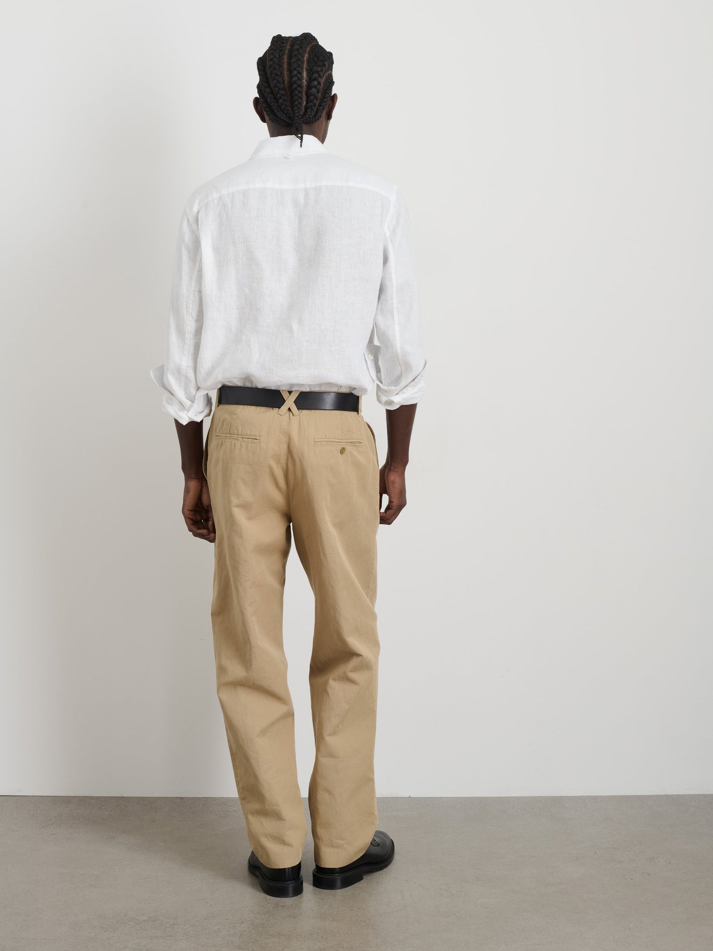 Alex Mill Cooper Trouser in Cotton Linen Khaki