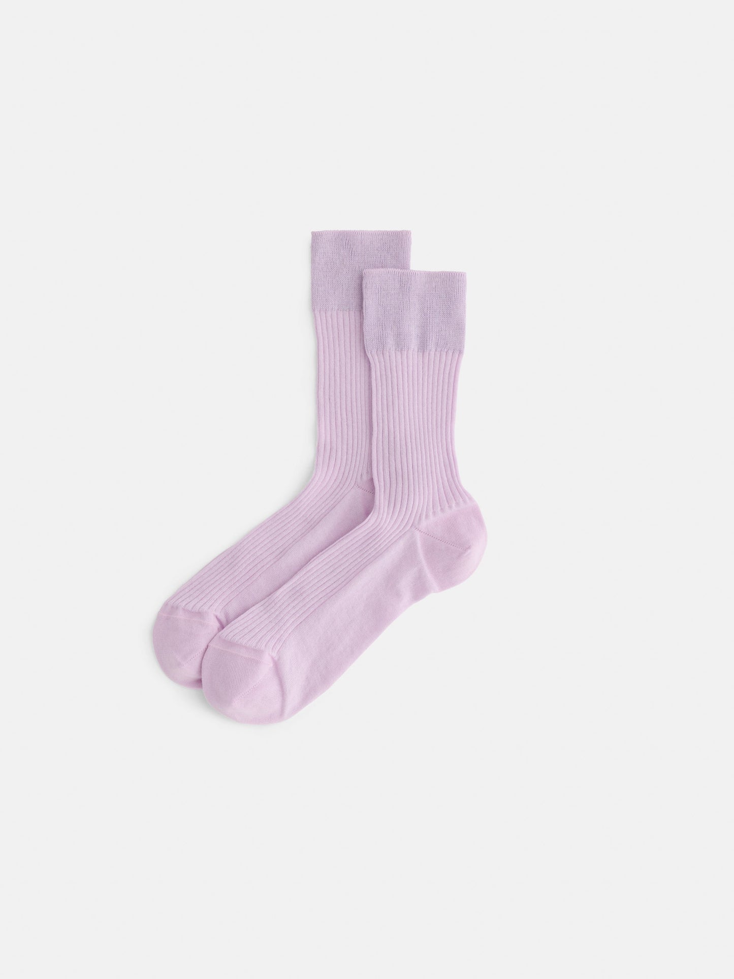 Alex Mill Maria La Rosa Bio Cotton Ribbed Socks Lilac