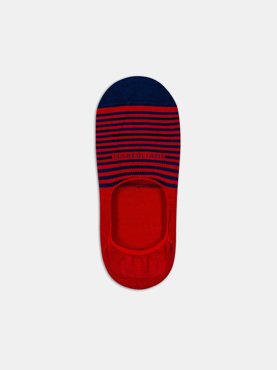 Alex Mill Marcoliani Stripe Invisible Sock Red/Navy