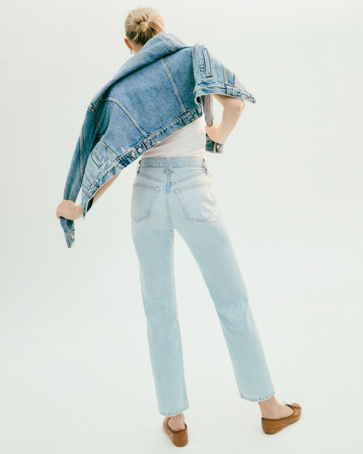 Alex Mill Jane Mid Rise Straight Jean Nara Wash