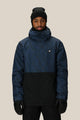 NAVY FRACTURED COLORBLOCK