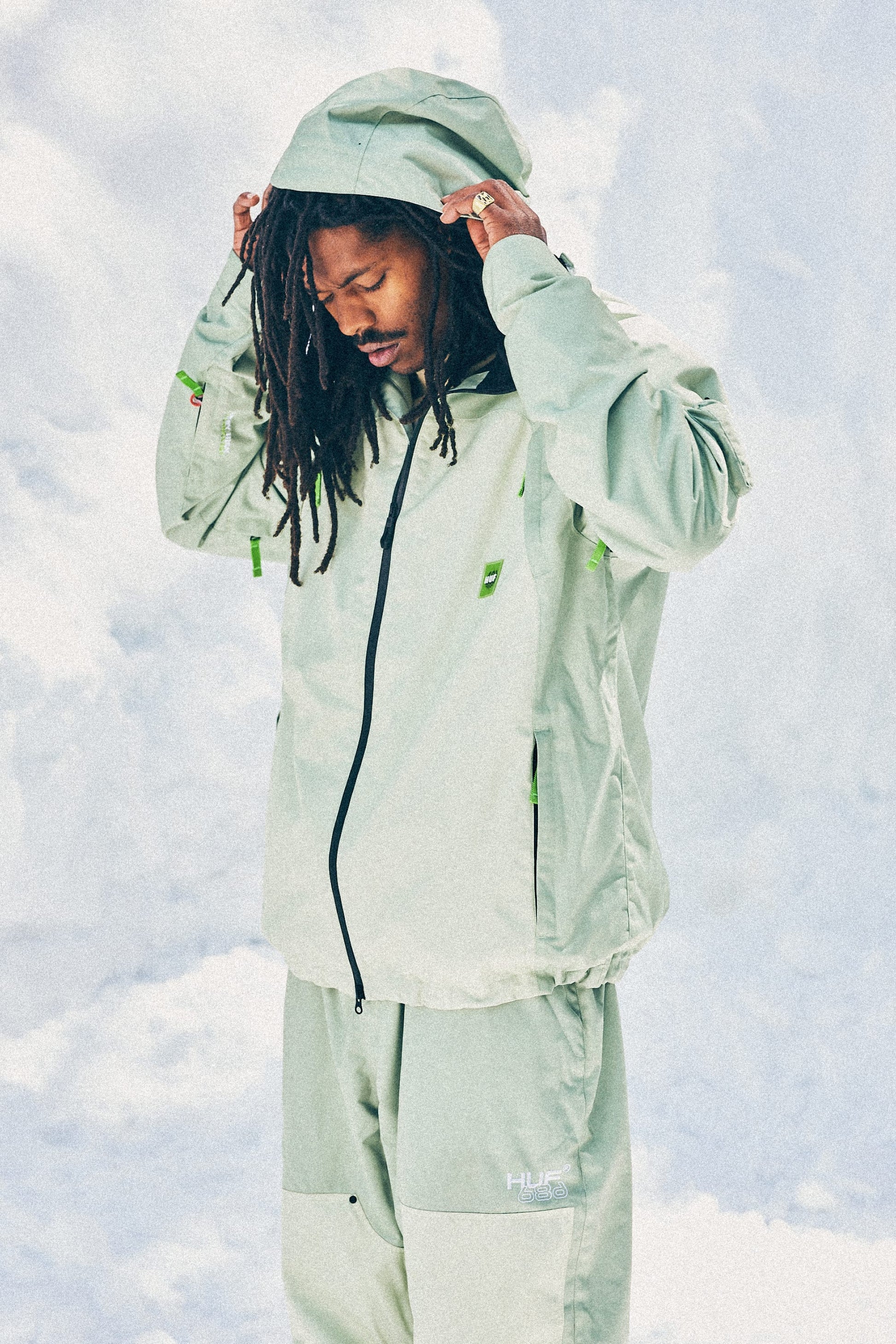 686 Men's HUF Double H Shell Jacket | Special Offer