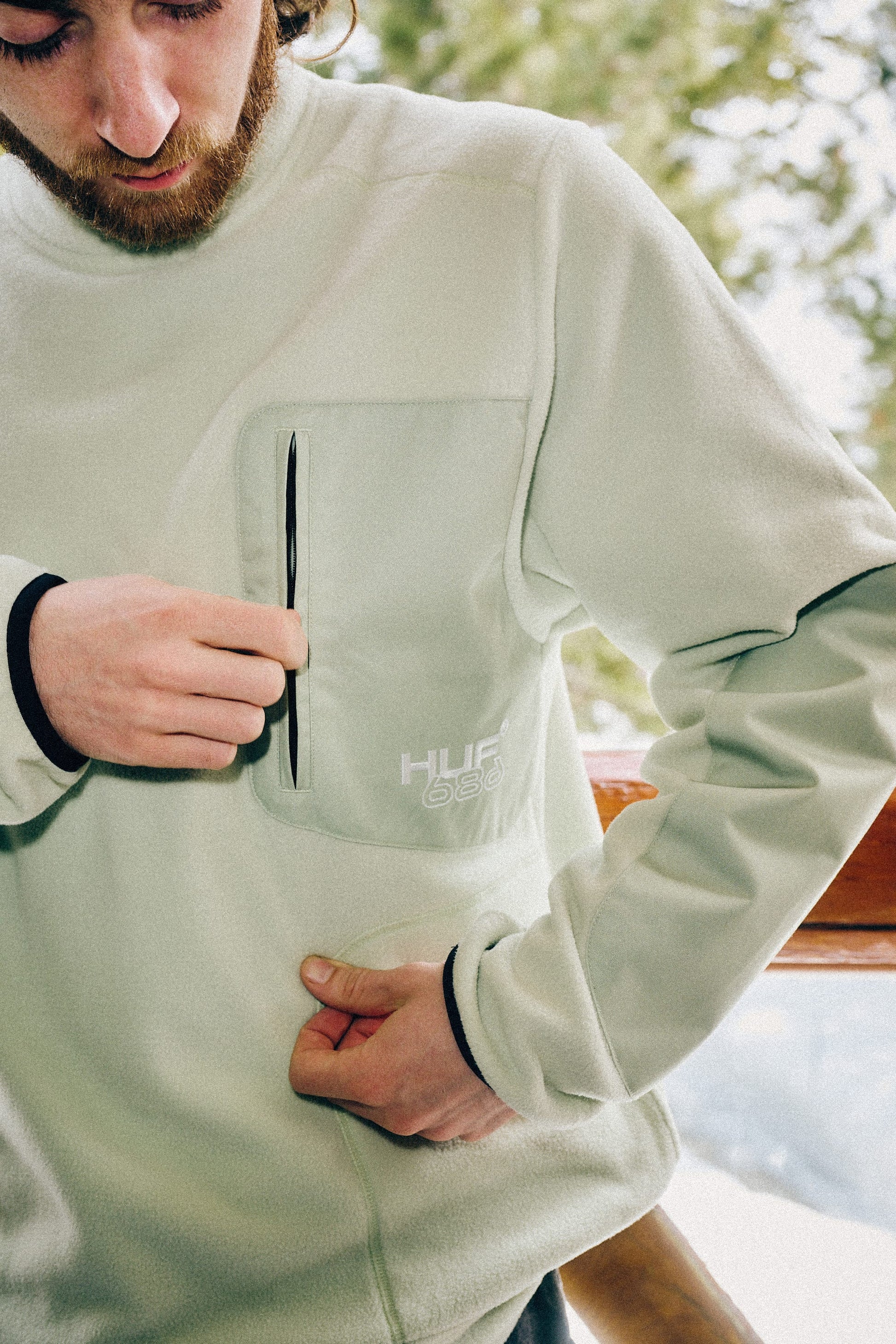 686 Men's HUF Fleece Crewneck | Sale