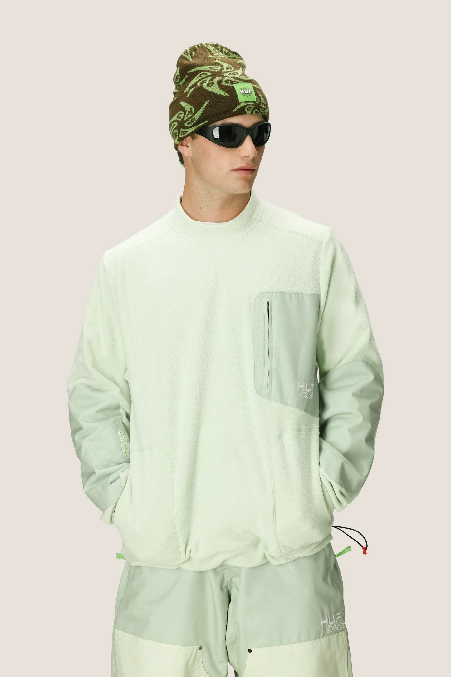 686 Men's HUF Fleece Crewneck | Sale