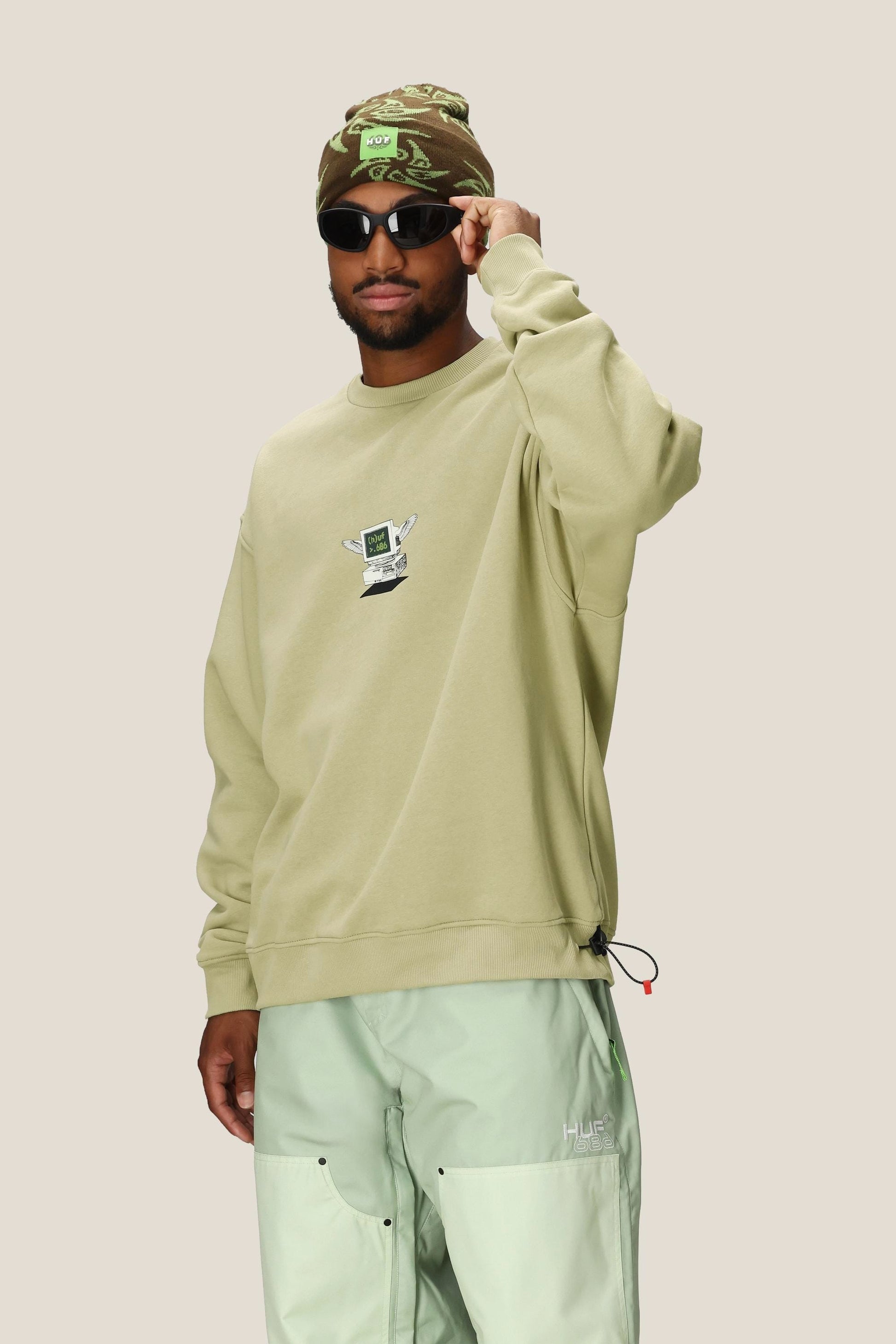 686 HUF Premium Heavyweight Crew Sweatshirt | Special Offer