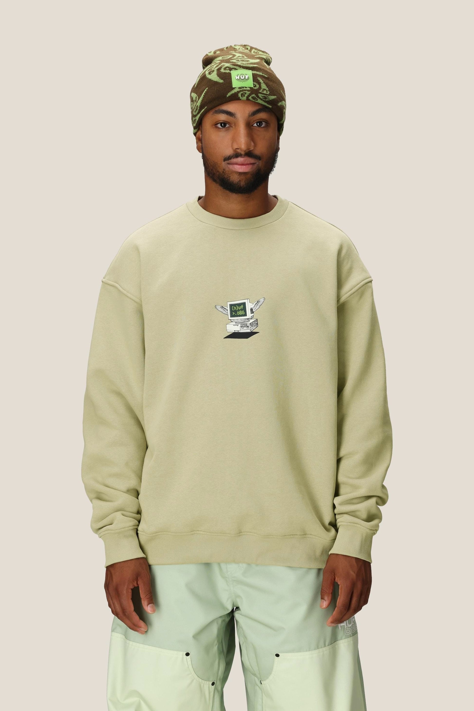 686 HUF Premium Heavyweight Crew Sweatshirt | Special Offer