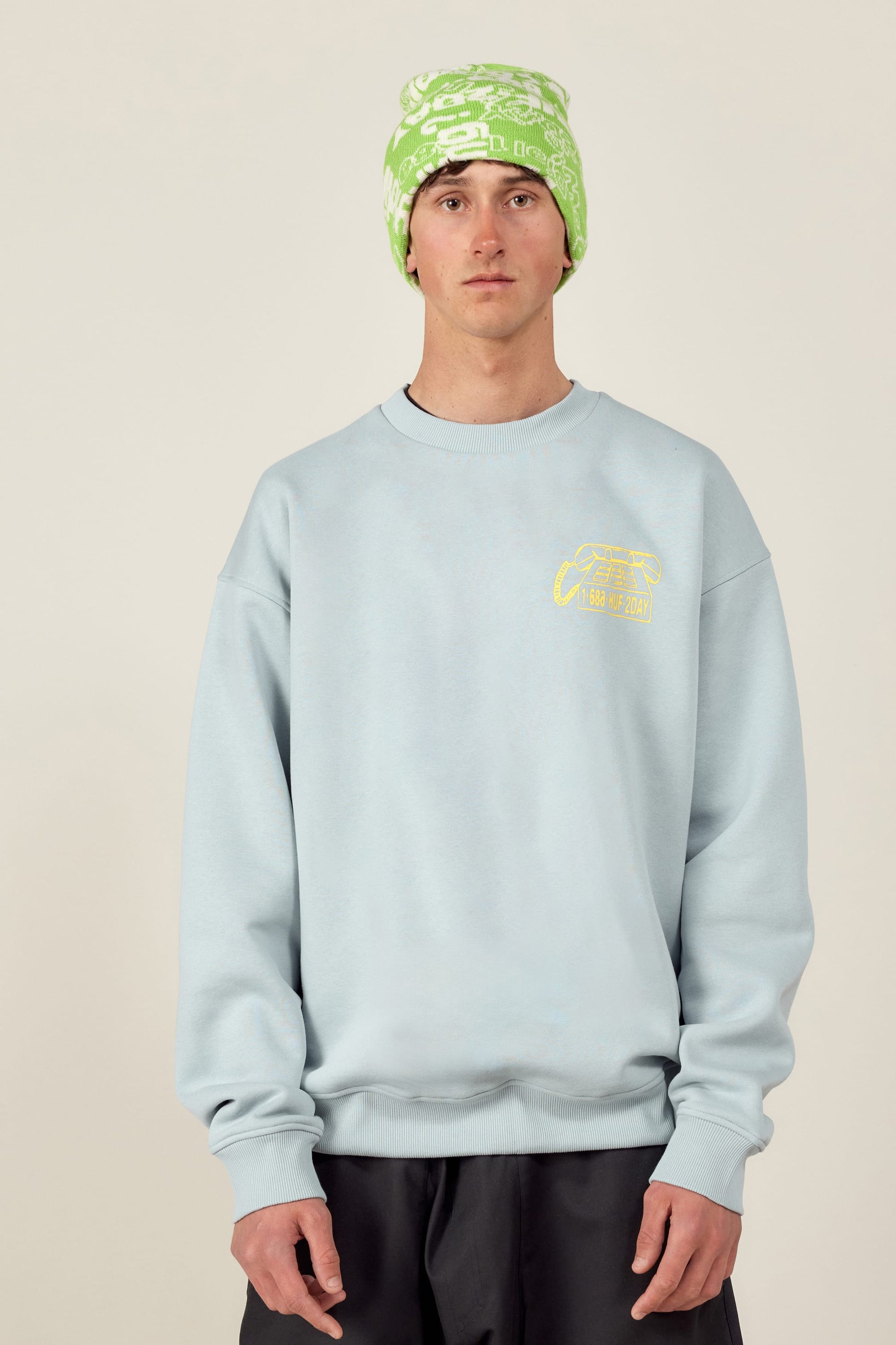 HUF LIGHT BLUE,S,Fitted