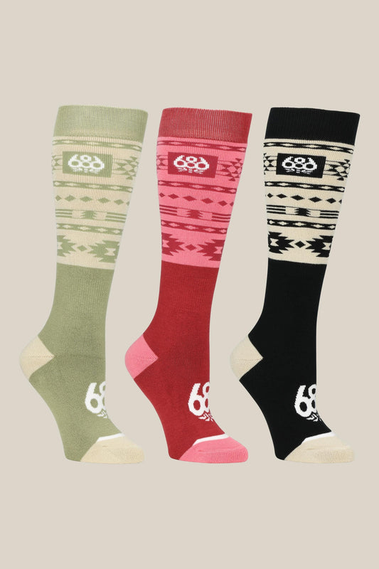 686 Women's Southwest Socks - 3 Pack | On Sale