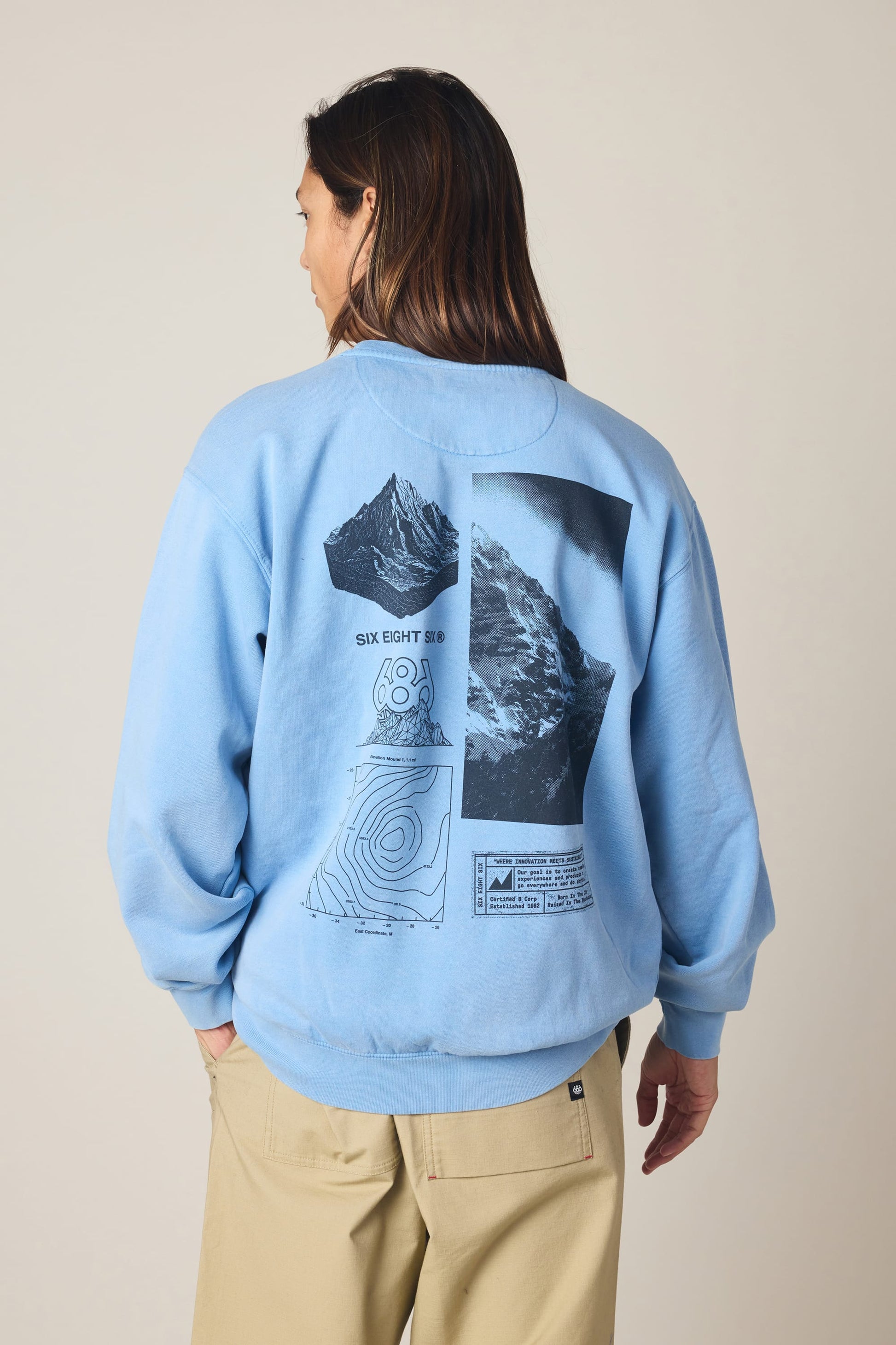 686 Men's Mixed Relaxed LS Crewneck | Exclusive Deal