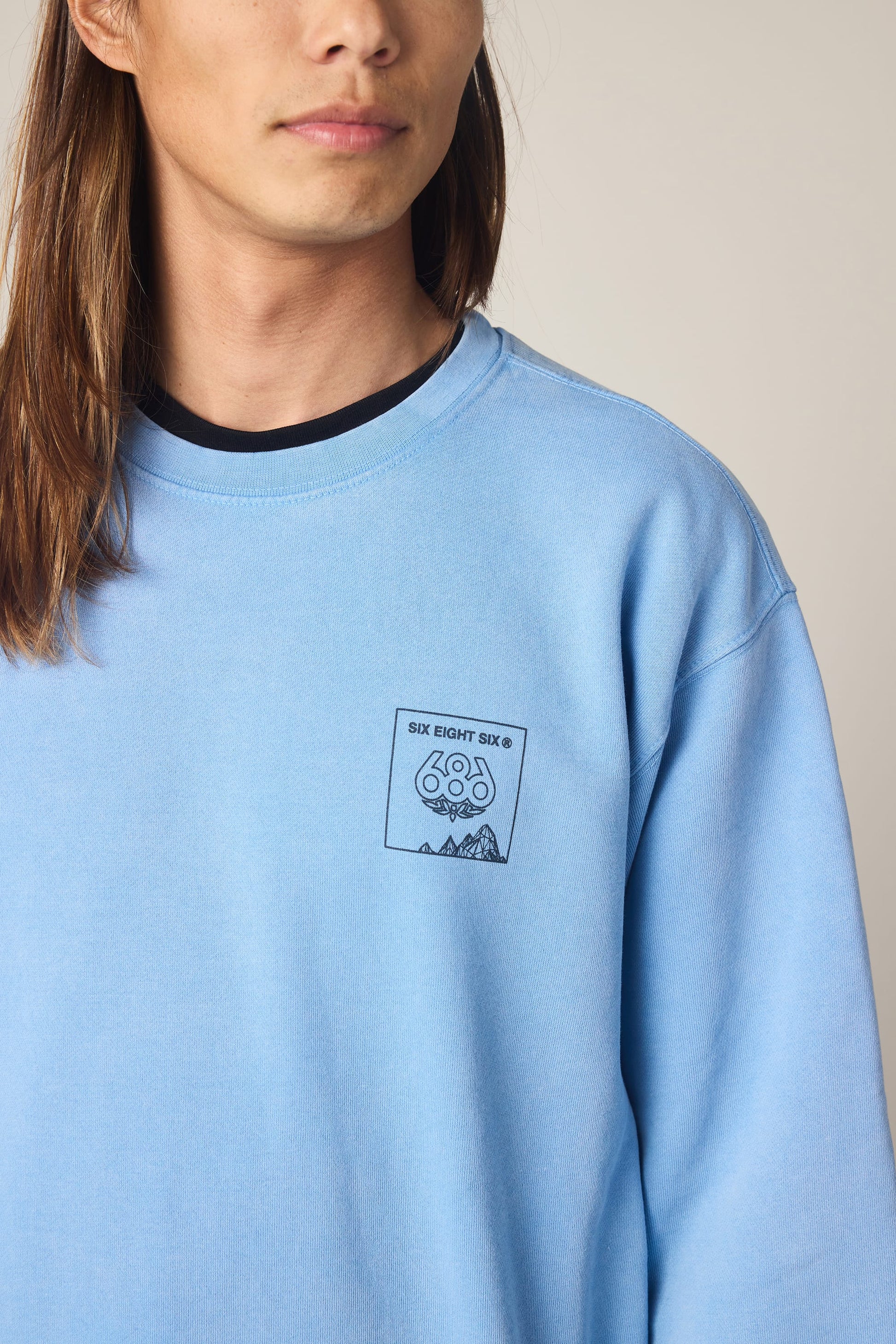 686 Men's Mixed Relaxed LS Crewneck | Exclusive Deal