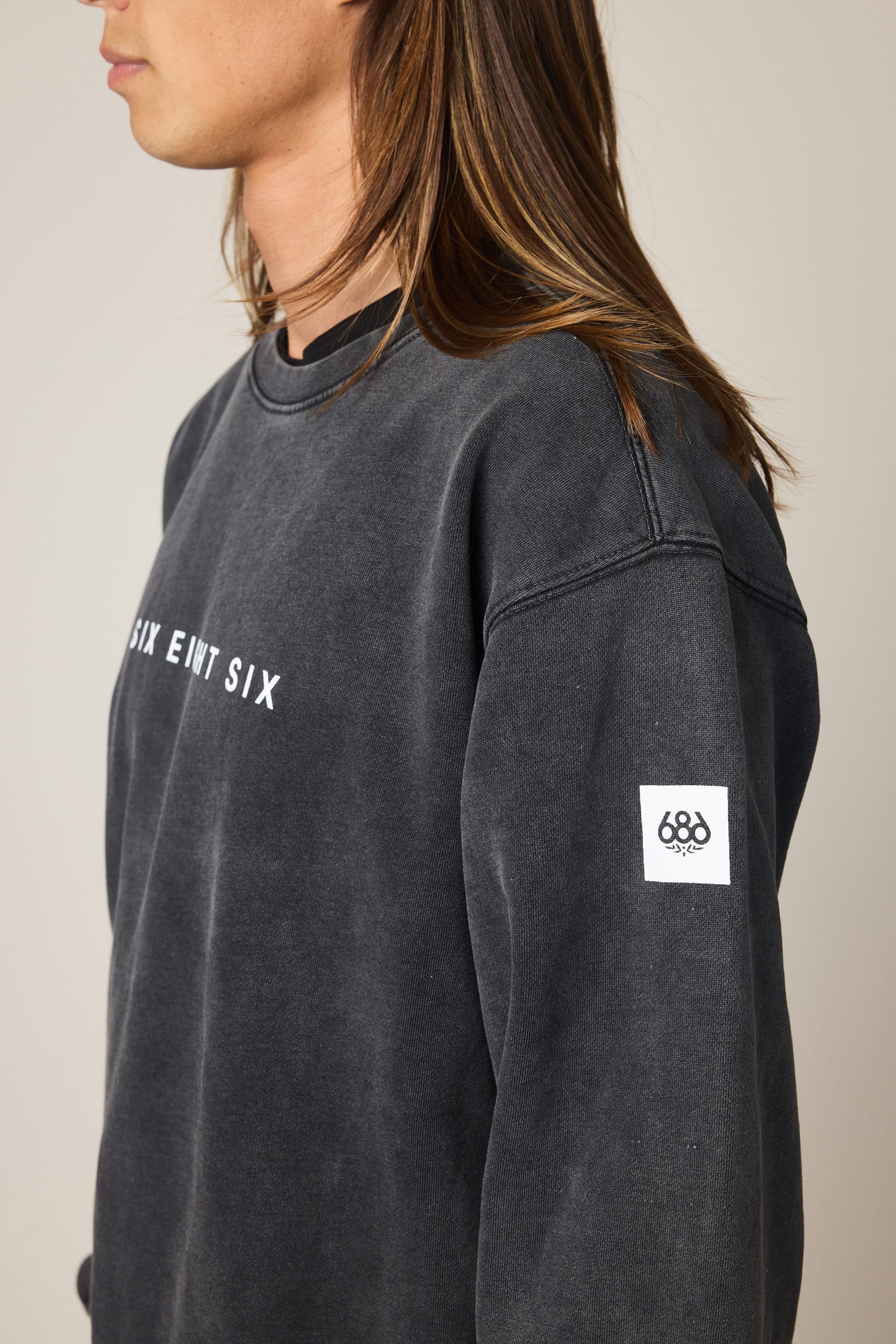 686 Men's Mixed Relaxed LS Crewneck | Exclusive Deal
