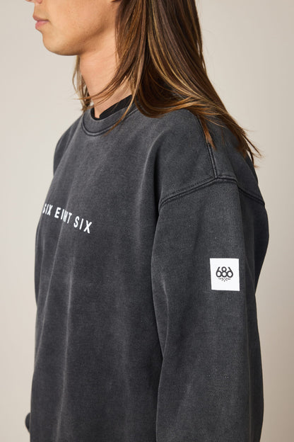 686 Men's Mixed Relaxed LS Crewneck | Exclusive Deal