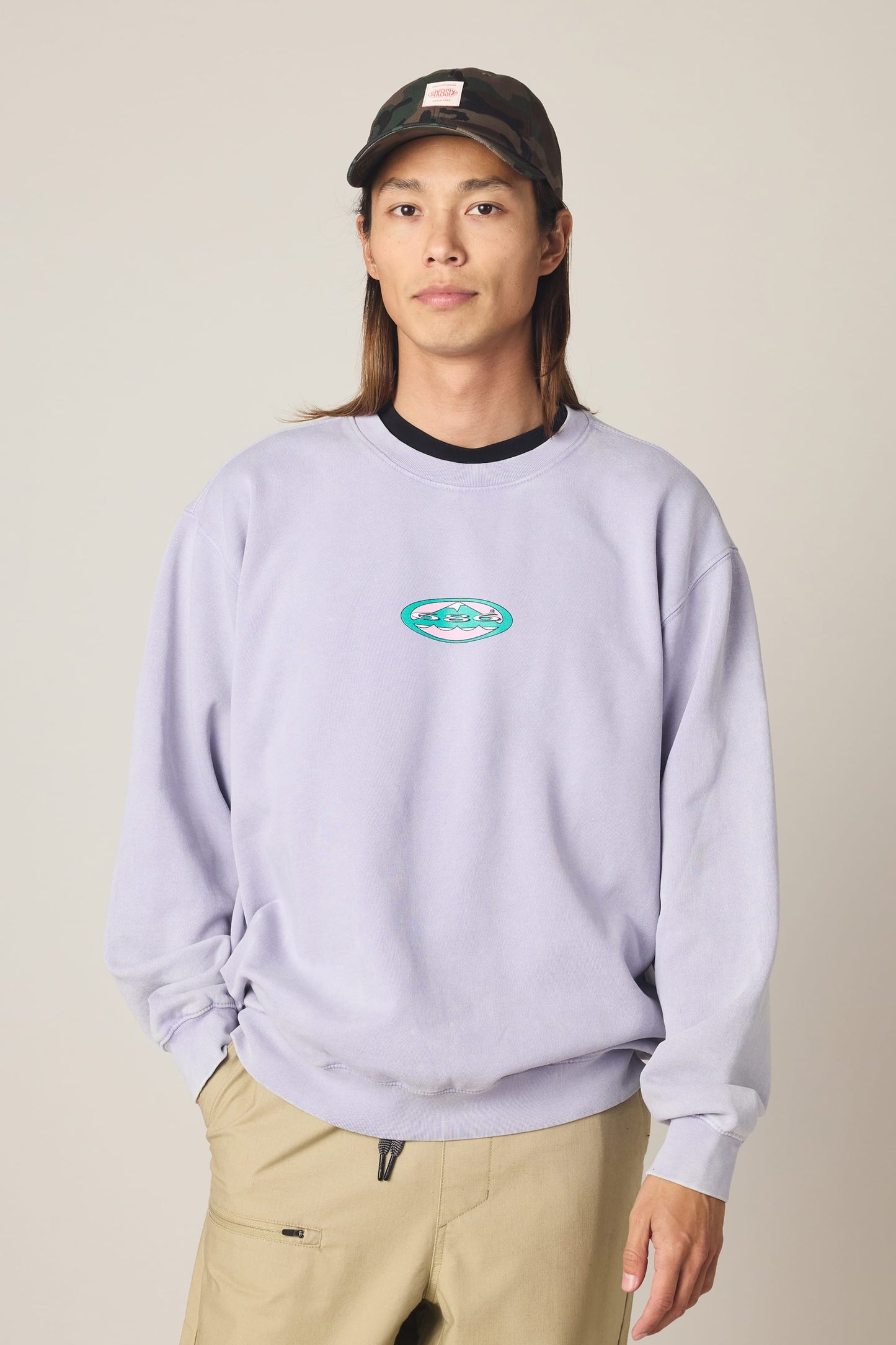686 Men's Mixed Relaxed LS Crewneck | Exclusive Deal