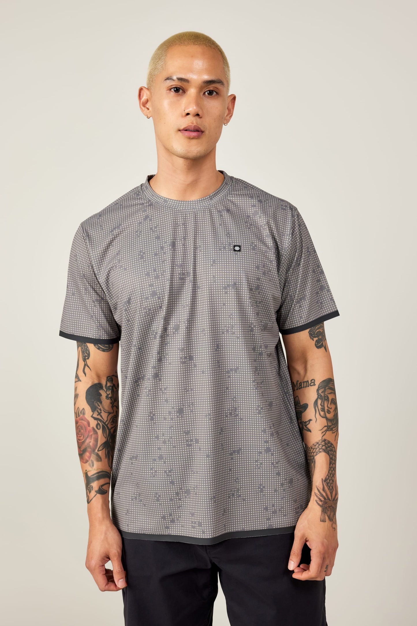 DESERT GRID CHARCOAL,XS,Fitted