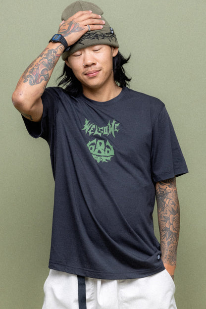 WELCOME BLACK,XS,Fitted