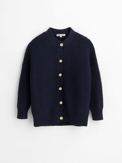 Alex Mill Nico Cardigan in Cotton Dark Navy