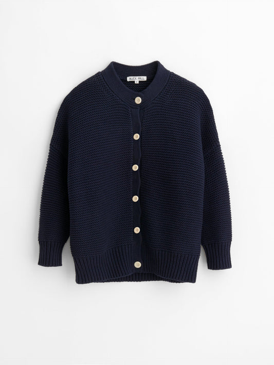Alex Mill Nico Cardigan in Cotton Dark Navy