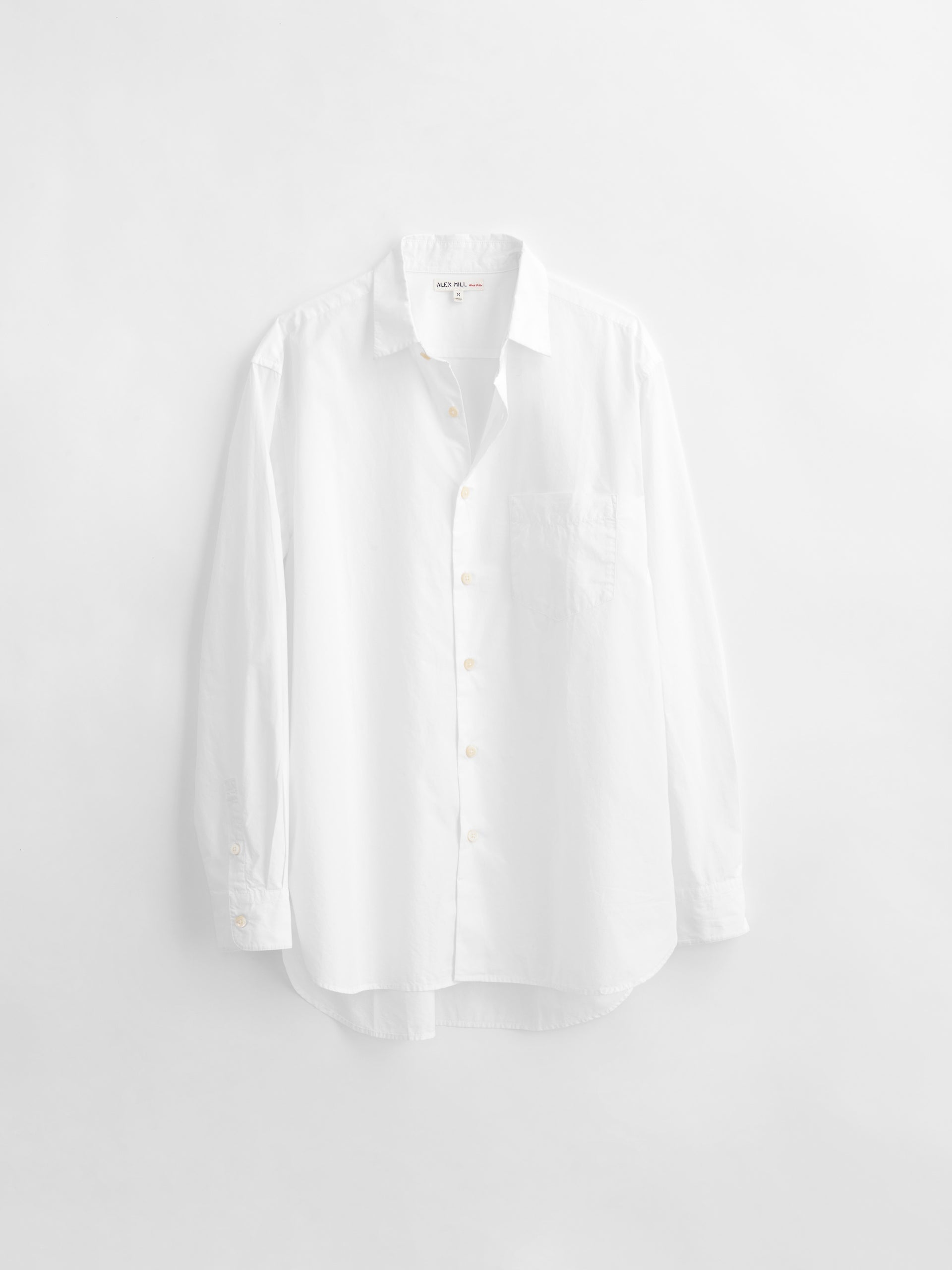 Alex Mill Easy Shirt in Cotton Poplin White
