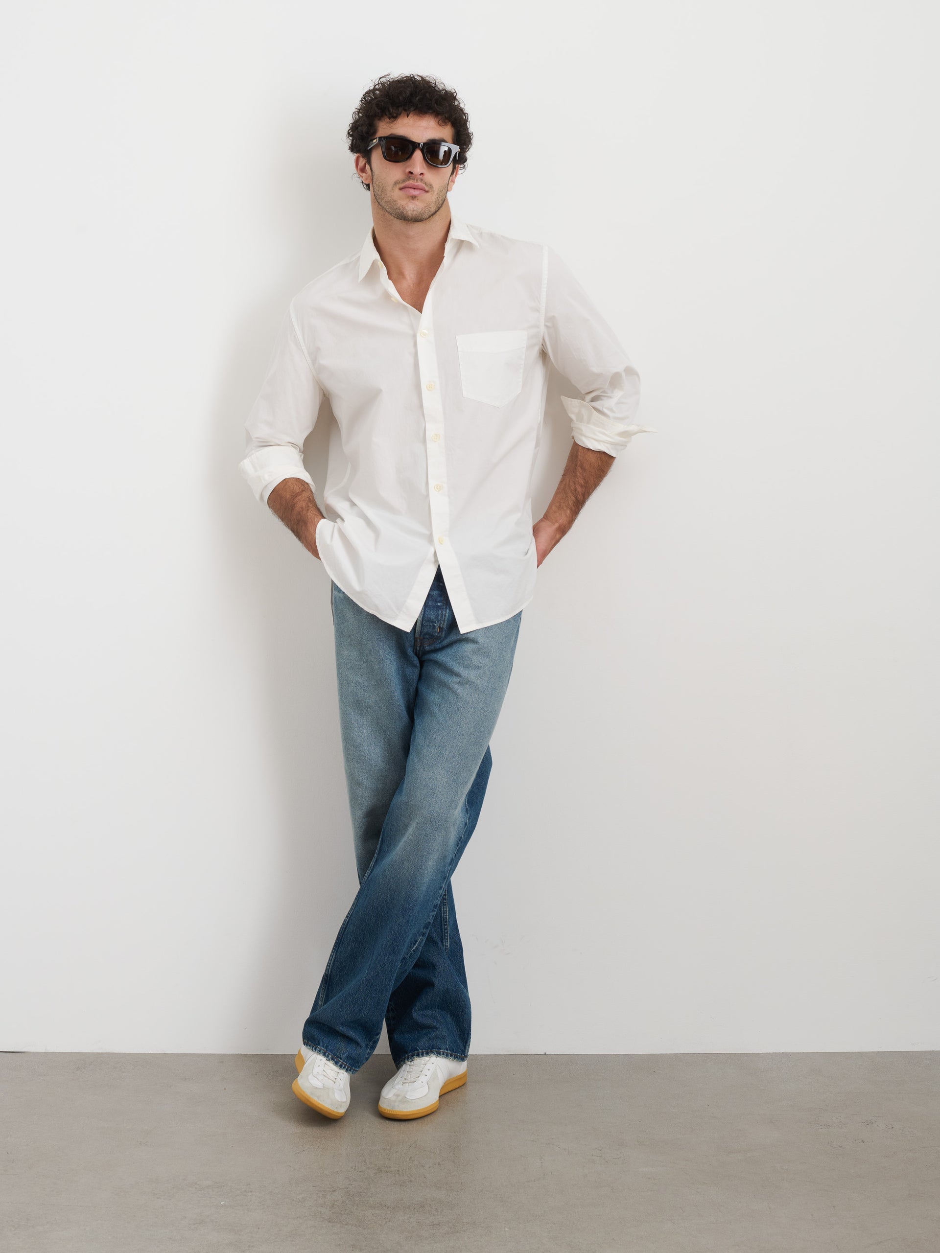 Alex Mill Easy Shirt in Cotton Poplin White