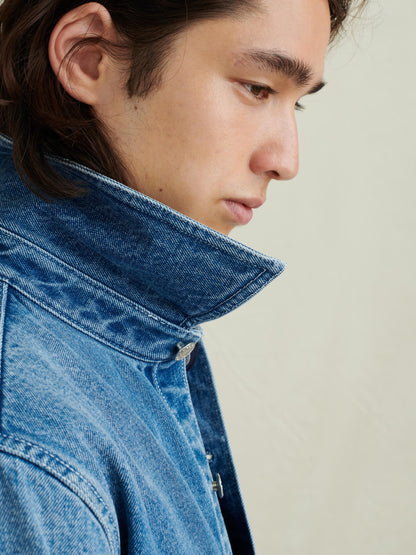 Alex Mill Work Jacket in Vintage Wash Denim