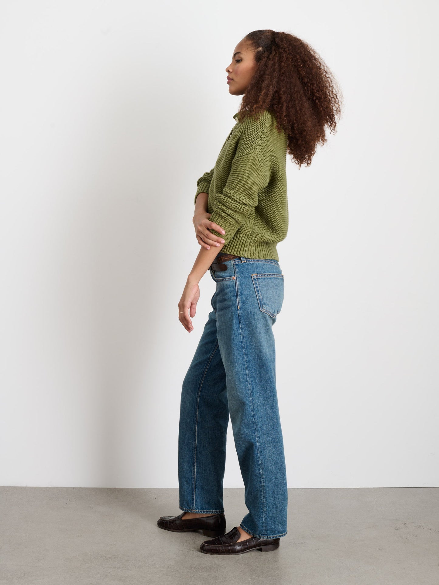 Alex Mill Nico Cardigan in Cotton Faded Grove