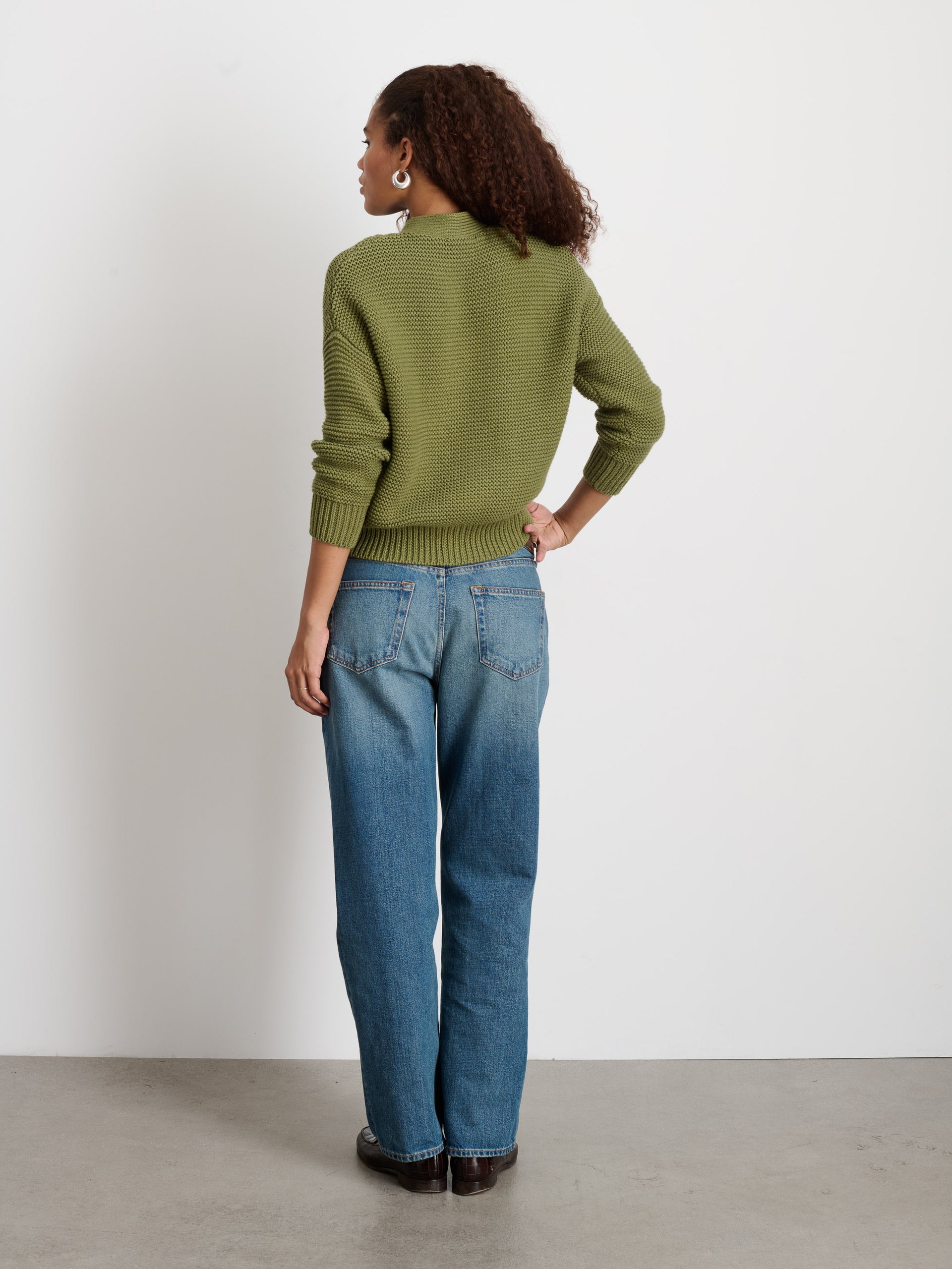 Alex Mill Nico Cardigan in Cotton Faded Grove