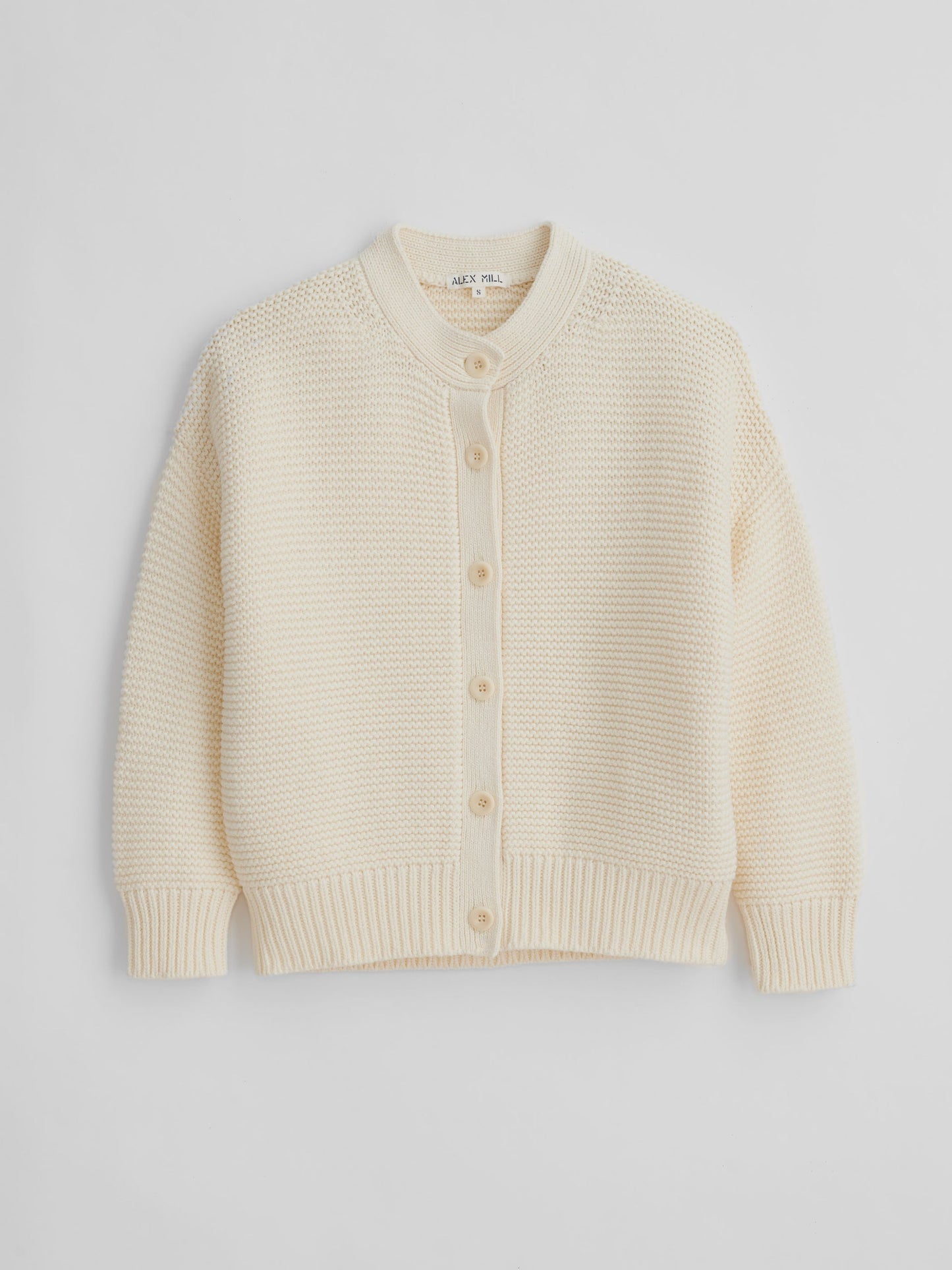 Alex Mill Nico Cardigan in Cotton Ivory