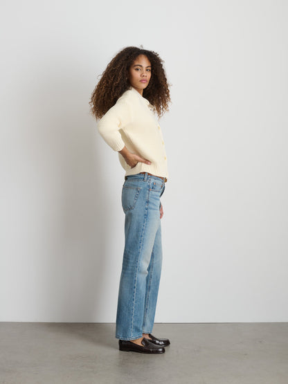 Alex Mill Nico Cardigan in Cotton Ivory