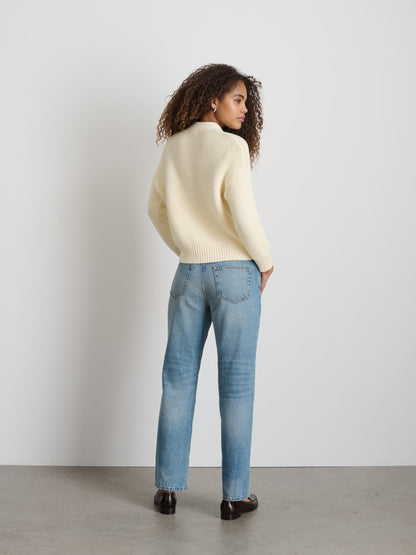 Alex Mill Nico Cardigan in Cotton Ivory