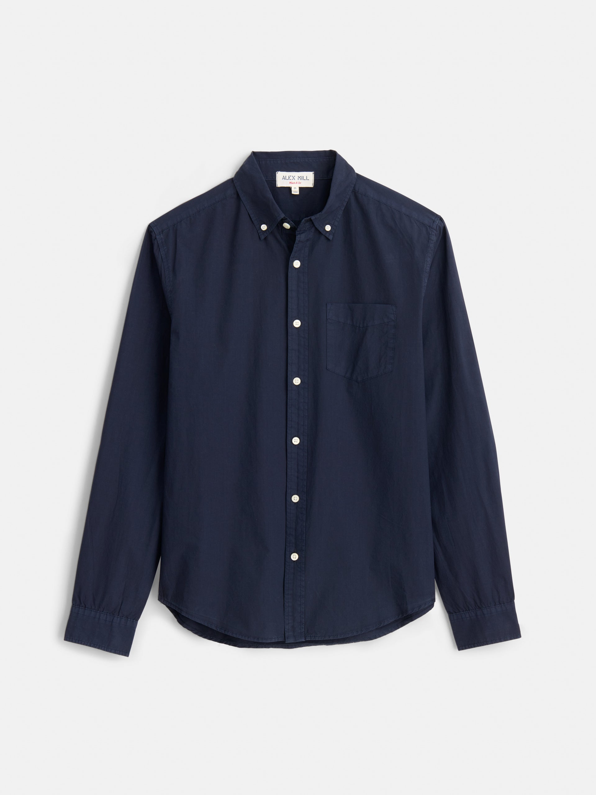 Alex Mill Mill Shirt in Cotton Poplin Dark Navy