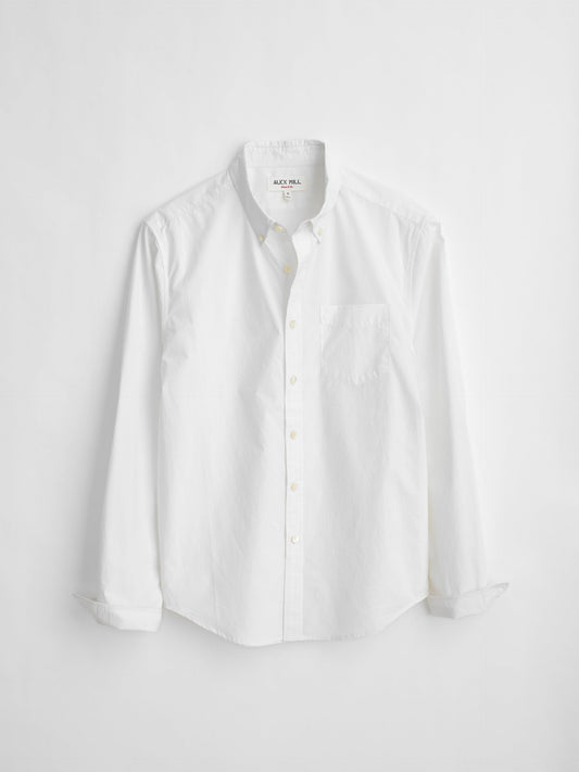Alex Mill Mill Shirt in Cotton Poplin White