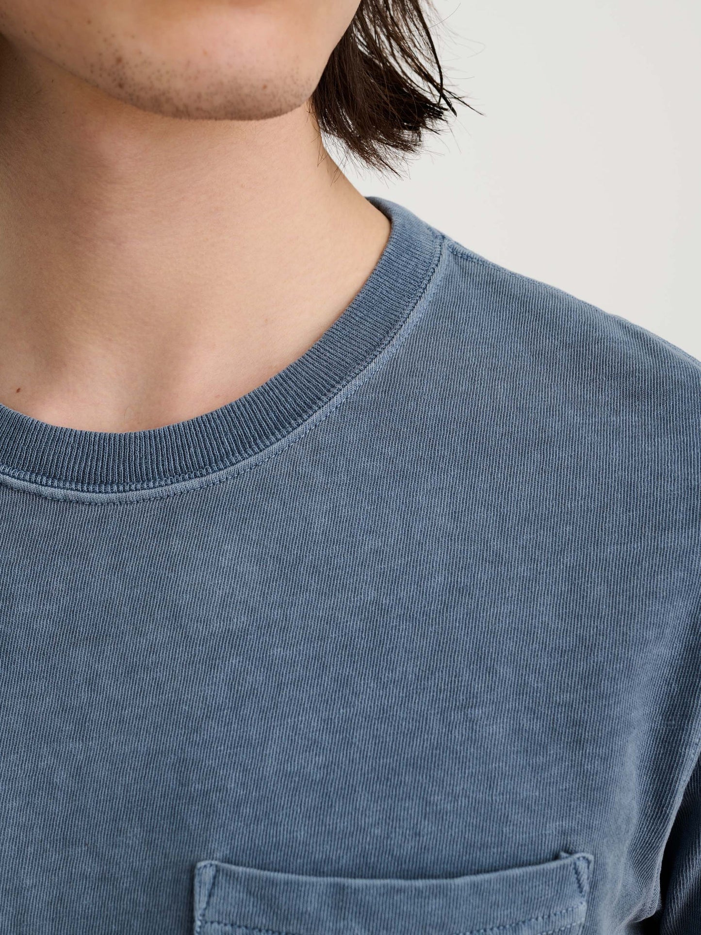 Alex Mill Vintage Wash Pocket Tee Faded Blue