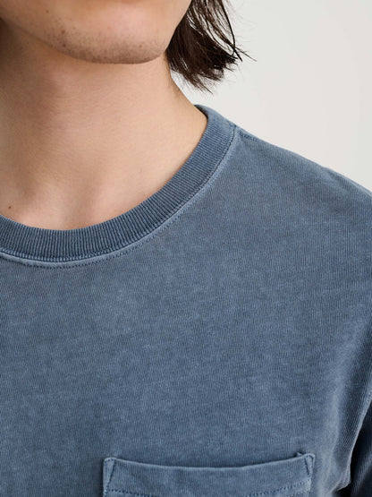 Alex Mill Vintage Wash Pocket Tee Faded Blue