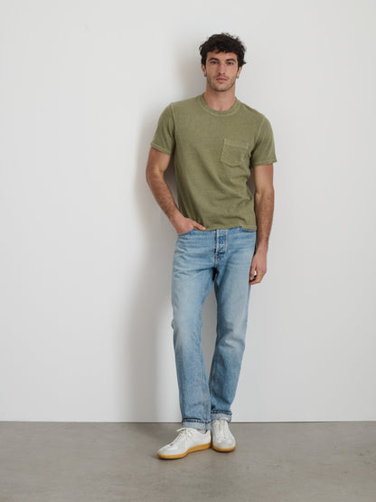Alex Mill Vintage Wash Pocket Tee Bay Leaf