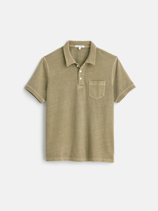 Alex Mill Vintage Wash Polo Bay Leaf