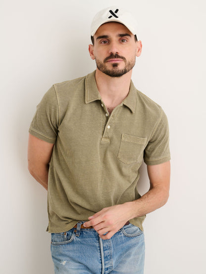 Alex Mill Vintage Wash Polo Bay Leaf