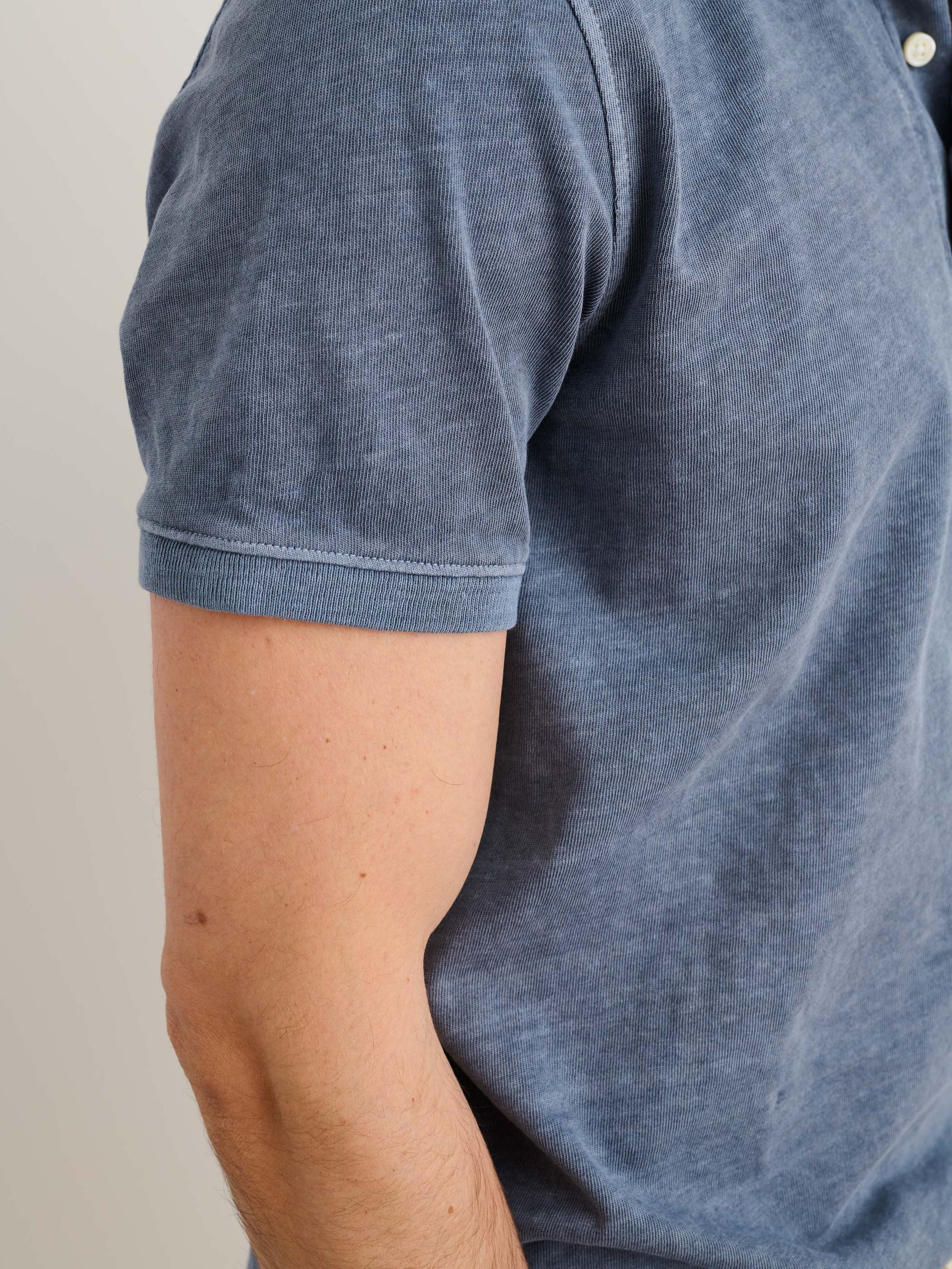 Alex Mill Vintage Wash Polo Faded Blue