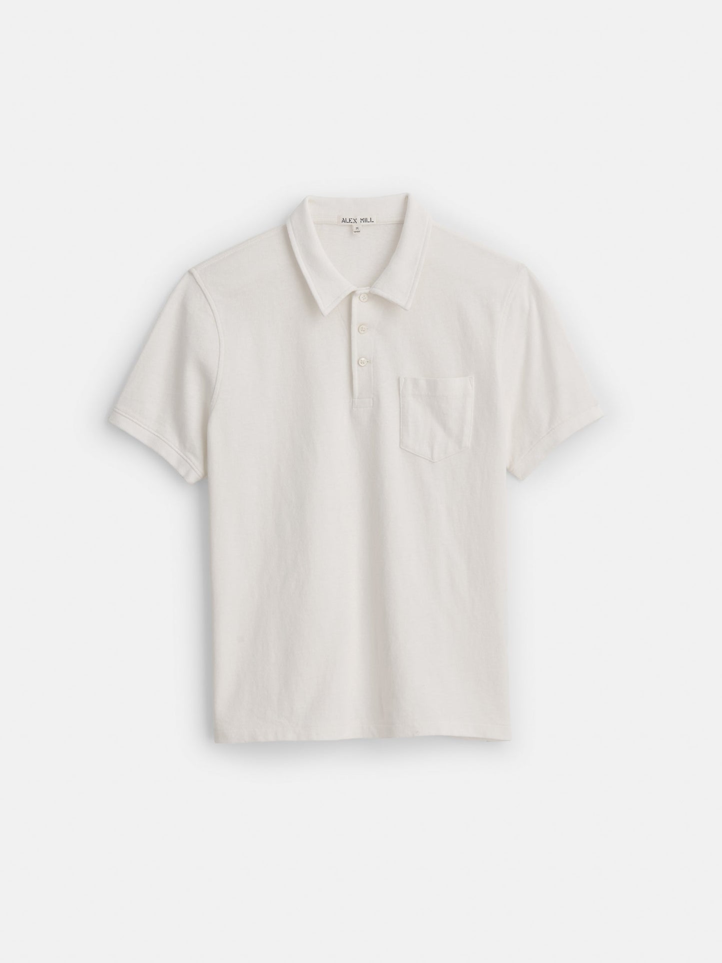 Alex Mill Vintage Wash Polo Off White