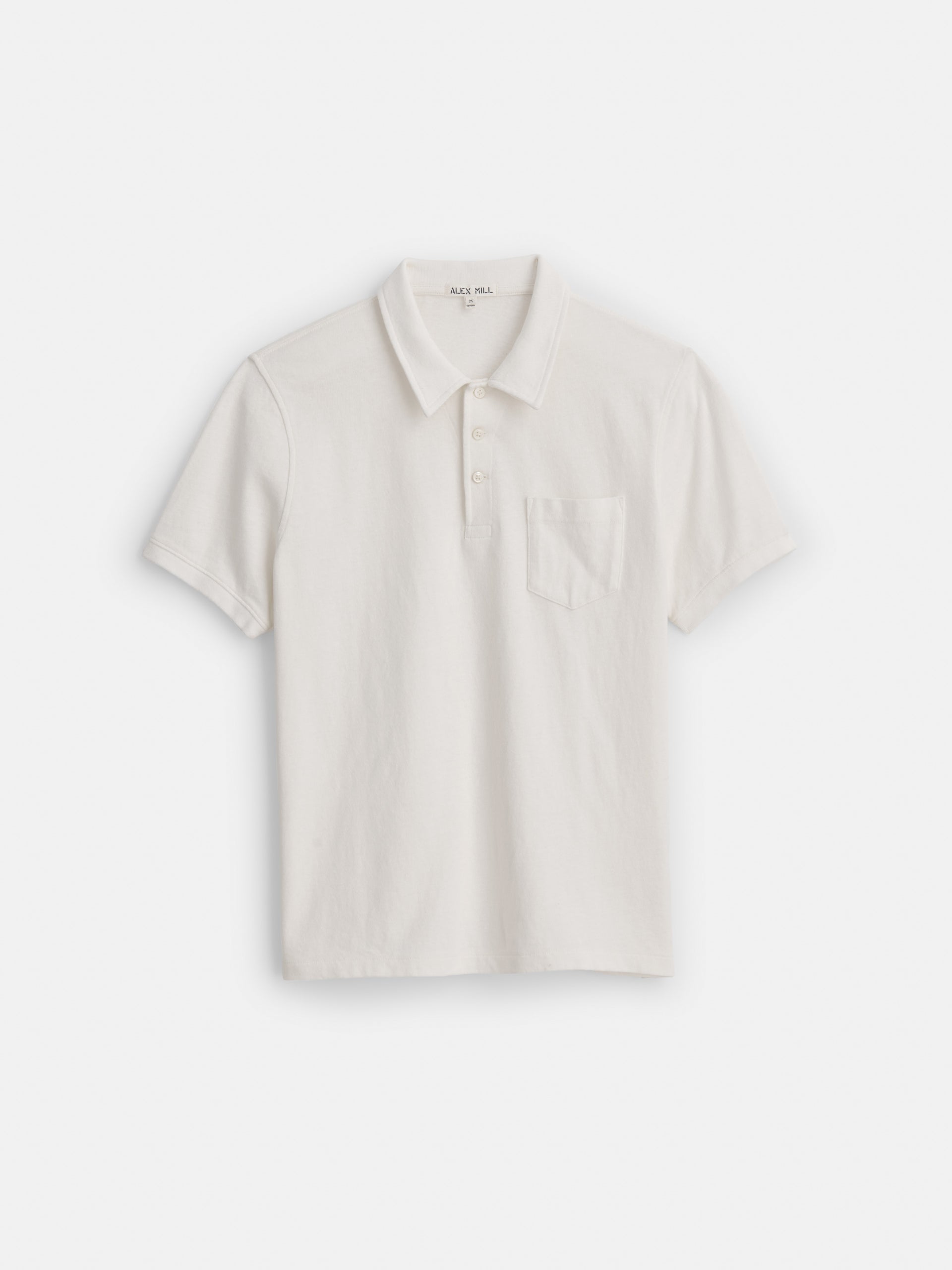 Alex Mill Vintage Wash Polo Off White