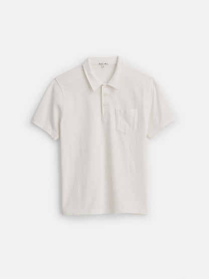 Alex Mill Vintage Wash Polo Off White