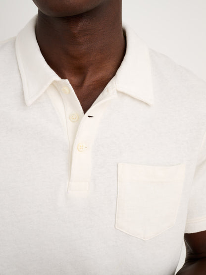 Alex Mill Vintage Wash Polo Off White