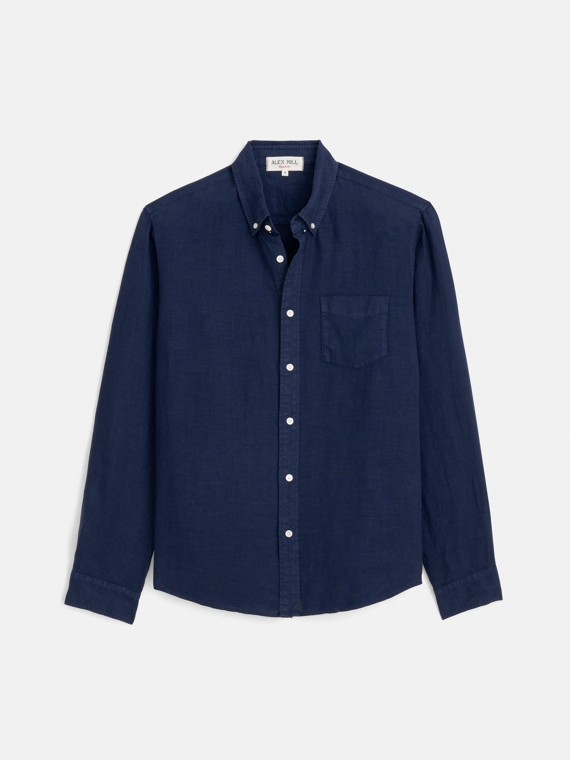 Alex Mill Mill Shirt in Linen Navy